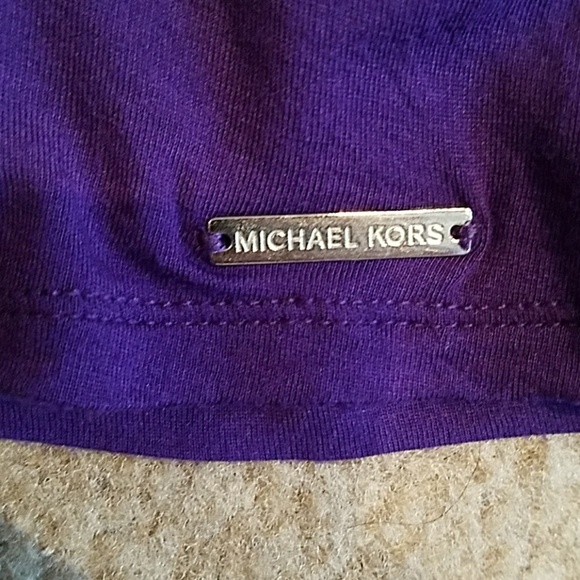 Michael Kors purple shirt with black lace - Picture 2 of 5